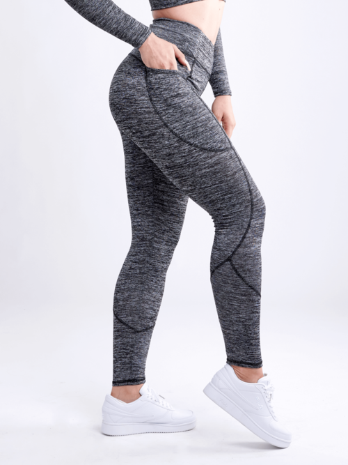 High-Waisted Classic Gym Leggings with Side Pockets