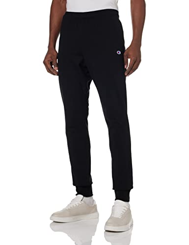 Champion mens Everyday Cotton Jogger Sweatpants, Black, Medium US