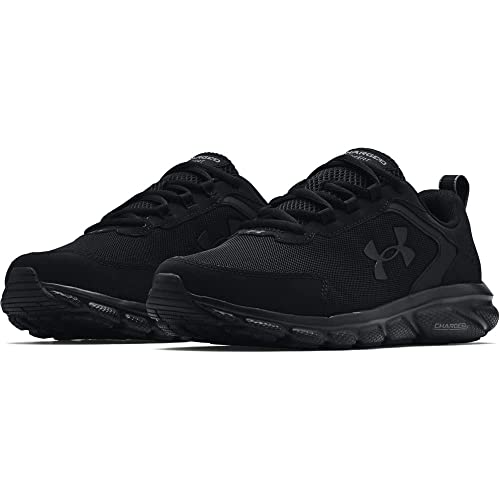 Under Armour mens Charged Assert 9 Running Shoe, Black (003 Black, 10.5 US