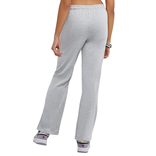Champion, Jersey, Lightweight, Comfortable Lounge Pants for Women, 31.5", Oxford Gray, Small