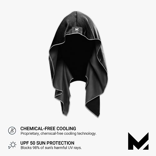 MISSION Cooling Hoodie Towel - UPF 50 (Black)