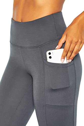 Balance Collection Womens Standard Emilia High Rise Pocket Bootcut Yoga Pant, Turbulence, Medium