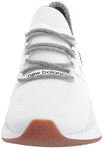 New Balance Women's Fresh Foam Roav V1 Sneaker, Nb White/Black, 7.5 Wide